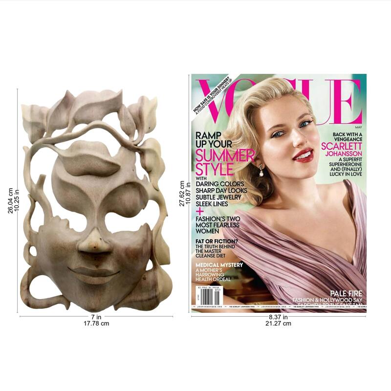 NOVICA Handmade Quirky Hibiscus Wood Mask (Indonesia)