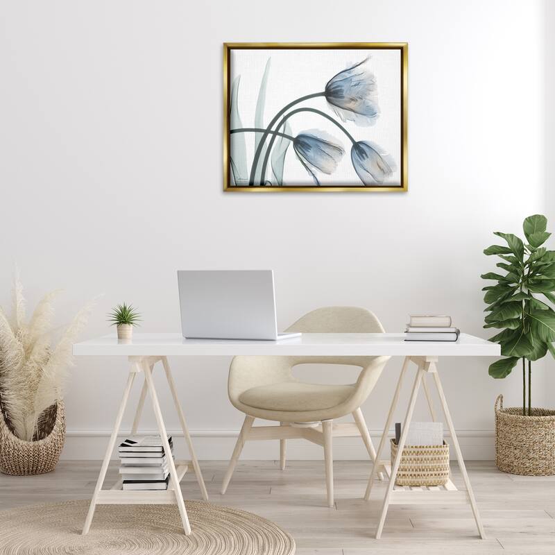 Stupell Trendy Mod Tulips Framed Floater Canvas Wall Art Design By Albert Koetsier