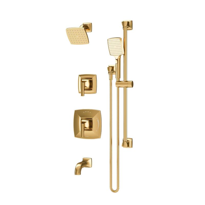Symmons 569615TRM Oak Tub and Shower Trim Package with 1.5 GPM Single - Brushed Bronze