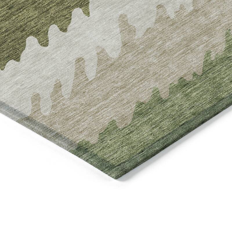 HomeRoots Striped Transitional Rectangle Outdoor Rug