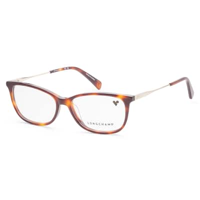Longchamp Women's 54mm Warm Havana Opticals