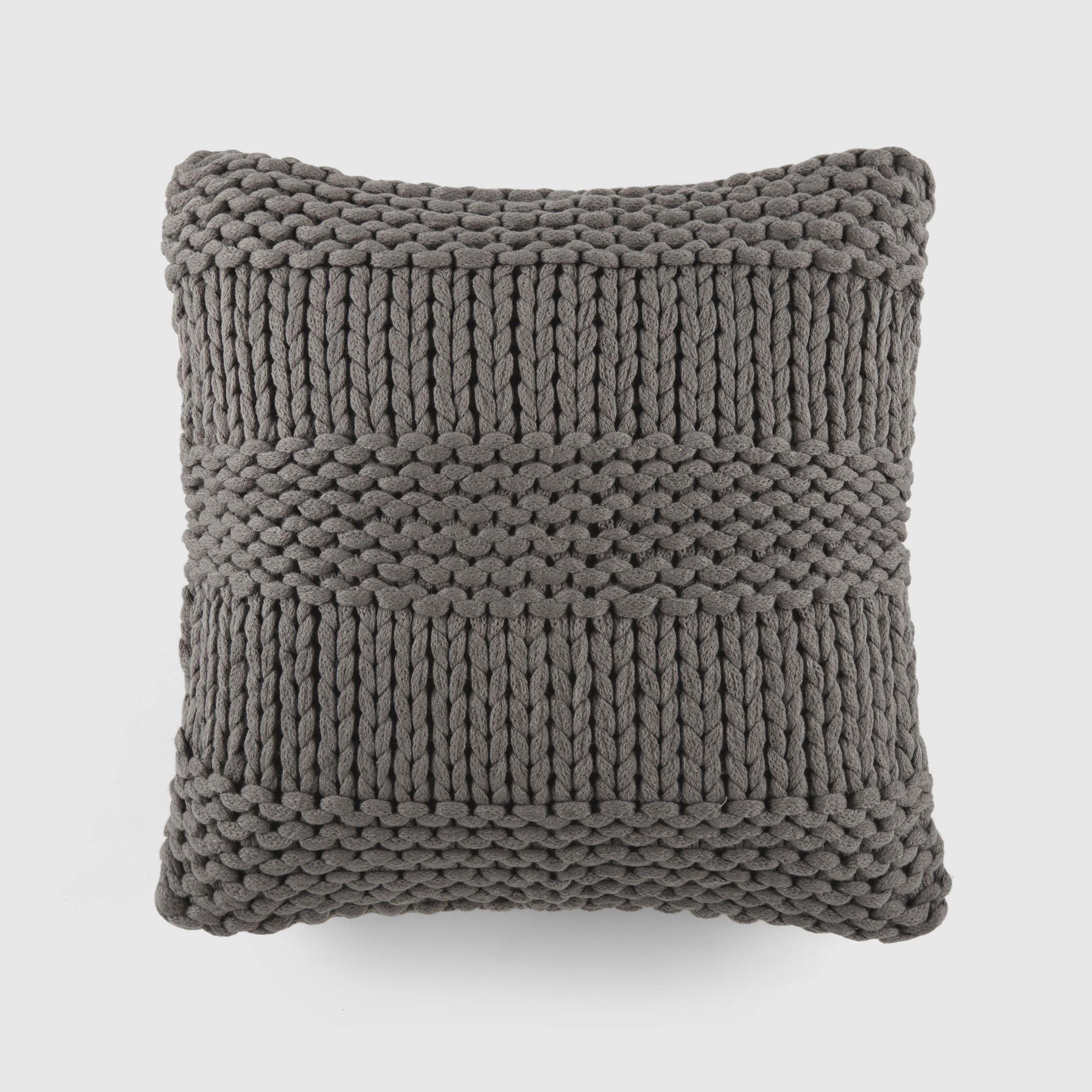 Chunky knit lumbar pillow 2025