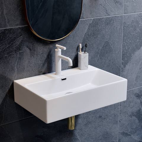 Claire 24 Rectangle Wall-Mount Bathroom Sink