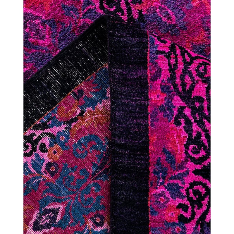 Vibrance, One-of-a-Kind Hand-Knotted Area Rug - Pink, 11' 10" x 15' 8" - 11' 10" x 15' 8"