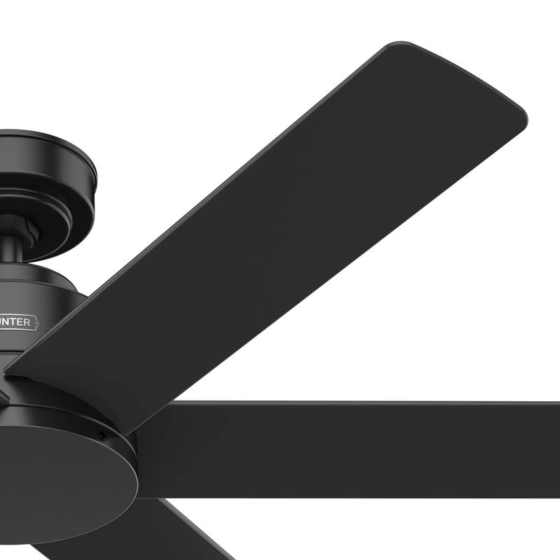 Hunter 52" Kennicott Outdoor Ceiling Fan, Wall Control - Contemporary, Industrial, Transitional - Windmill - Damp Rated!