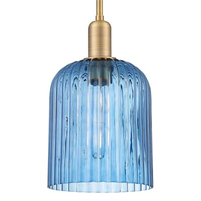 Innovations Lighting 716-1S-G559-8BL Bridal Veil 8" Wide Mini Pendant