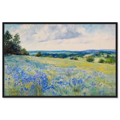 Sky Over Blue Fields Canvas by Art Remedy