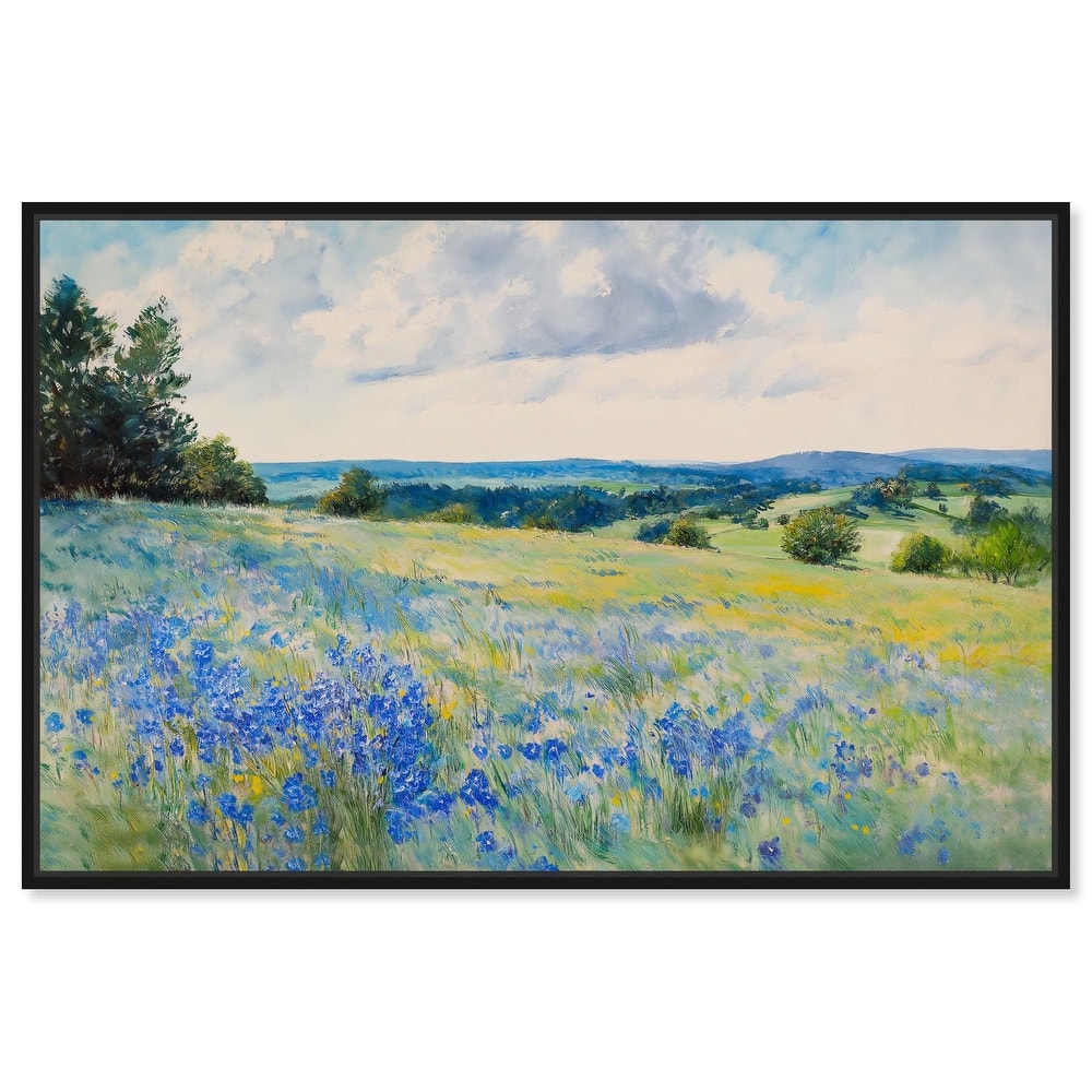 Sky Over Blue Fields Canvas by Art Remedy