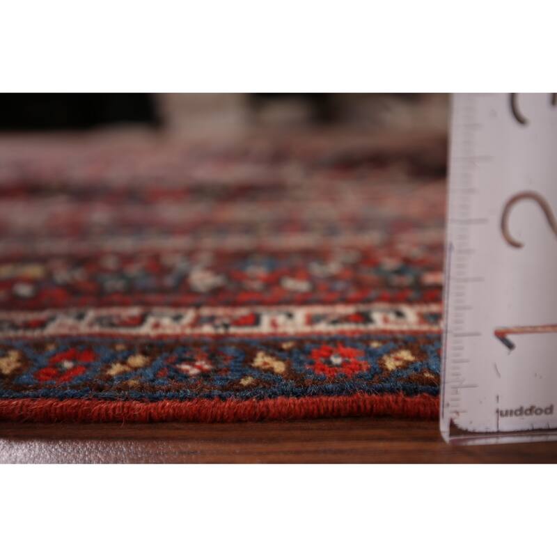 Pre-1900 Antique Qashqai Persian Area Rug Hand-Knotted Wool Carpet - 4'11"x 6'4"