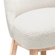 preview thumbnail 41 of 55, Boucle Polyester Upholstered Swivel Counter Stool - Foot Glides