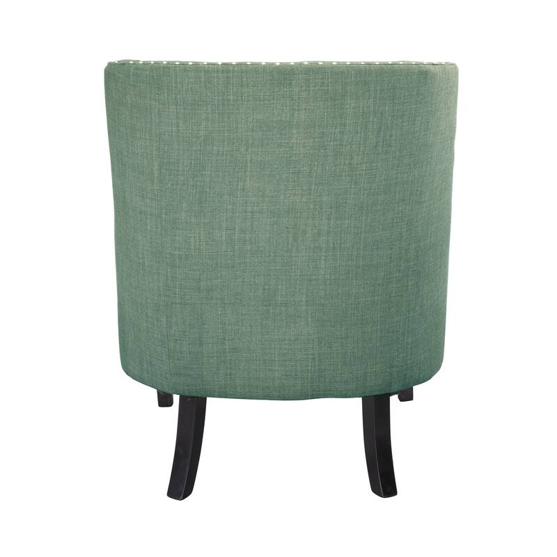 Modern Traditional Chenille Accent Chair with Nailhead Trim
