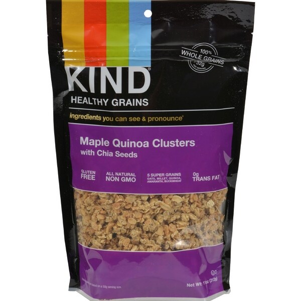Kind Fruit and Nut Bars Clusters - Maple Walnut with Chia and Quinoa - 11 oz - Case of 6