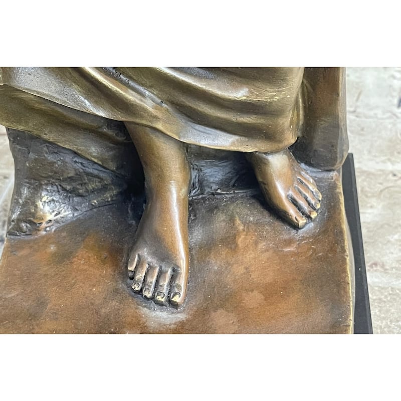 Woman Clutching Grapes Bronze Figure Statue Sculpture Auguste Moreau 21 Inches X 7.5 Inches