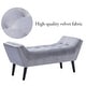 preview thumbnail 9 of 11, Andeworld end of bed bench Entryway Bench Modern Fabric Footstool for Hallway with Wooden Legs