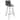 Elland Modern Leather Upholstered Curved Shell Seat Bar Stool with Black Metal Legs and Footrest for Home Bar or Kitchen - 29.9
