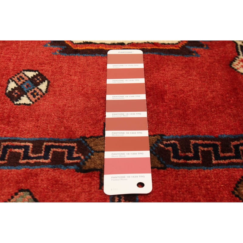 ECARPETGALLERY Hand-knotted Anatolian Vintage Red Wool Rug - 4'11 x 8'0
