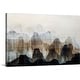 preview thumbnail 18 of 39, GreatBIGCanvas Modern Abstract Neutral Tan Brown Canvas Wall Art Print 24" x 16" - "Distant Vistas II"