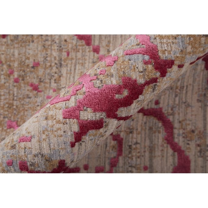 HomeRoots Abstract Casual Rectangle Area Rug - 114.00 in. x 79.00 in. x 0.09 in.