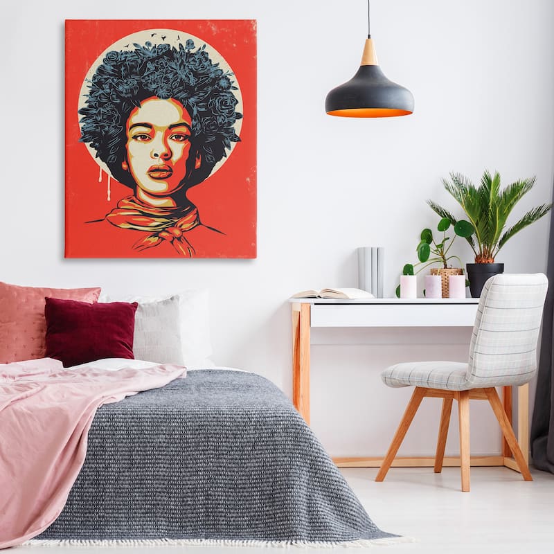 Stupell Vibrant Portrait of Woman Canvas Wall Art Design By Balazs Solti