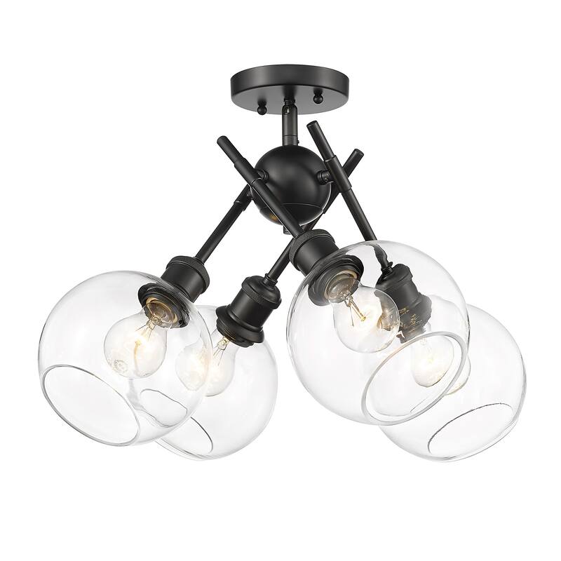 Axel 6.5" Wide 4-Light Semi-Flush