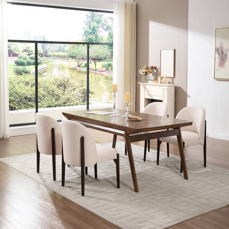 Wooden Dining Chairs Set of 2