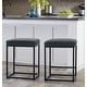 Bar Stools Set of 2 for Kitchen Counter Backless Modern Square ...