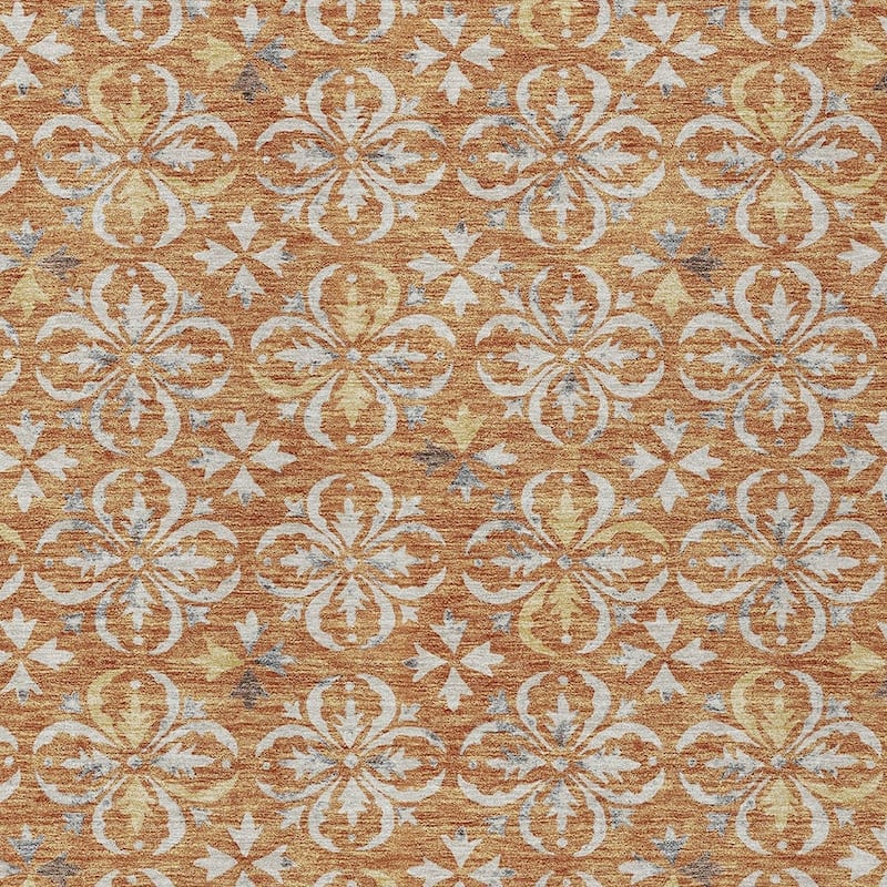HomeRoots Floral Transitional Rectangle Outdoor Rug