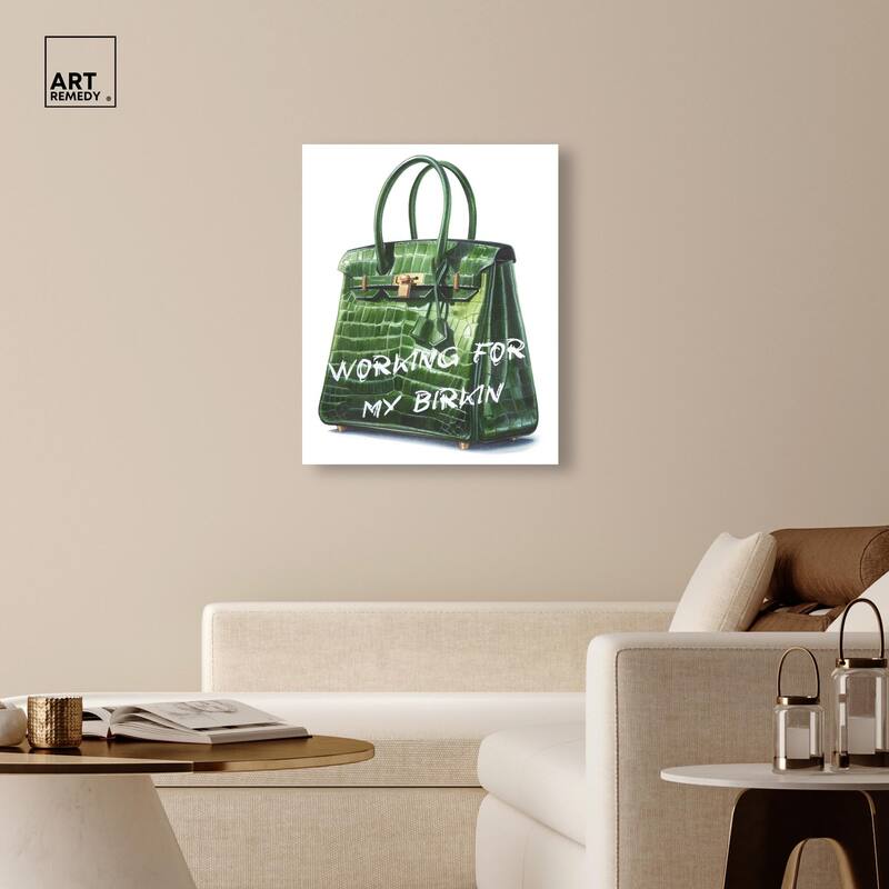 Doll Memories - Greeny Dream Canvas by Art Remedy, Gallery Wrapped