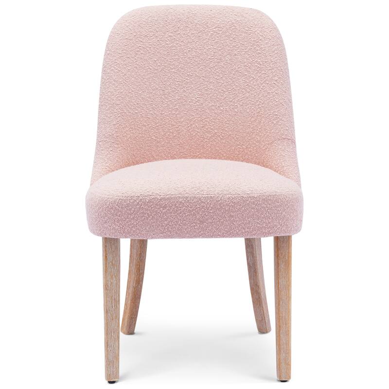 Boucle Polyester Upholstered Side Chair - Water/ Stain Resistant (Set of 2)