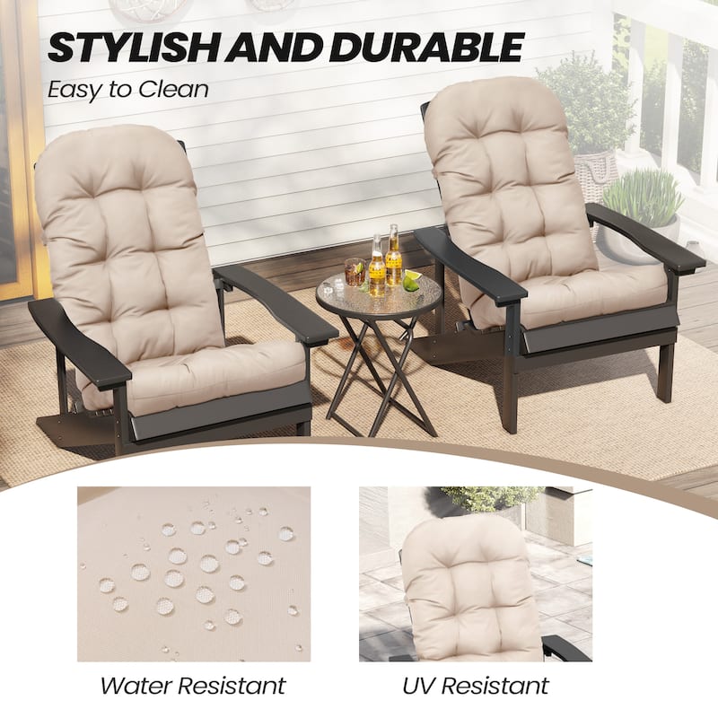 Outdoor Adirondack Chair Cushion Thickened Patio Chair Pad Lounge Rocking Chair Cushion