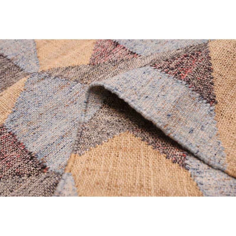 ECARPETGALLERY Flat-Weave Palas Denizli Tan Kilim - 5'3 x 7'9