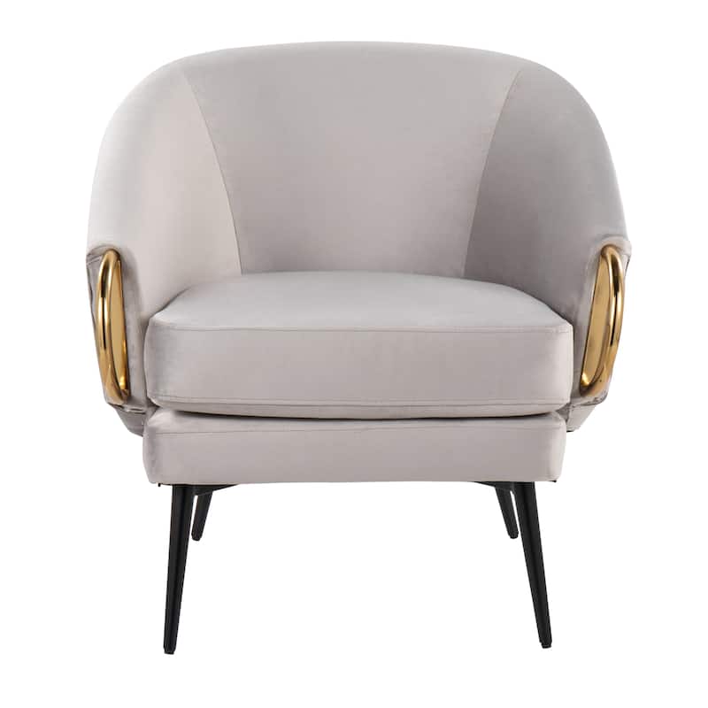 Silver Orchid Battista Accent Chair - Silver