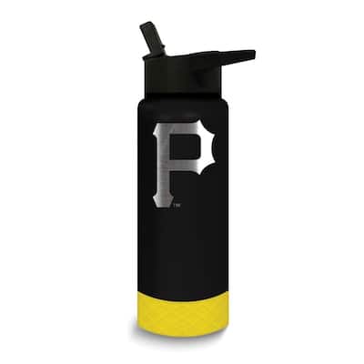 MLB Pittsburgh Pirates Stainless Steel Silicone Grip 24 Oz. Water Bottle