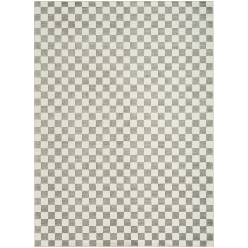 Nourison Serenity Home Indoor only Geometric Area Rug - 6' x 9' - Ivory/Grey