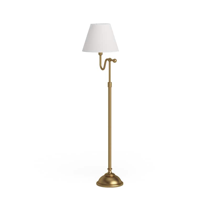 Wellesley Blackened Bronze Floor Lamp with Empire Shade