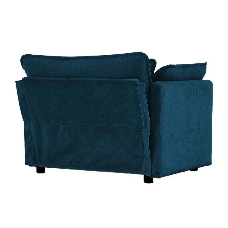 Accent Chair Set of 2, High-end Chenille Upholstered Armchairs, Living Room Side Chairs
