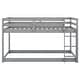 preview thumbnail 11 of 11, Safety Design Twin over Twin Floor Bunk Bed with Ladder