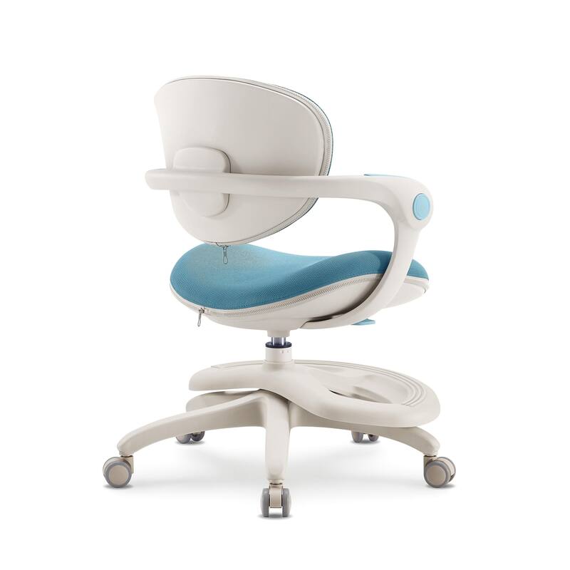 Ergonomic Kids Desk Chair with Rotating Footrest | Growing Office Chair with Adjustable Seat and Lumbar Support