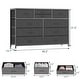 preview thumbnail 2 of 6, Wide 10 Drawer Dresser for Bedroom