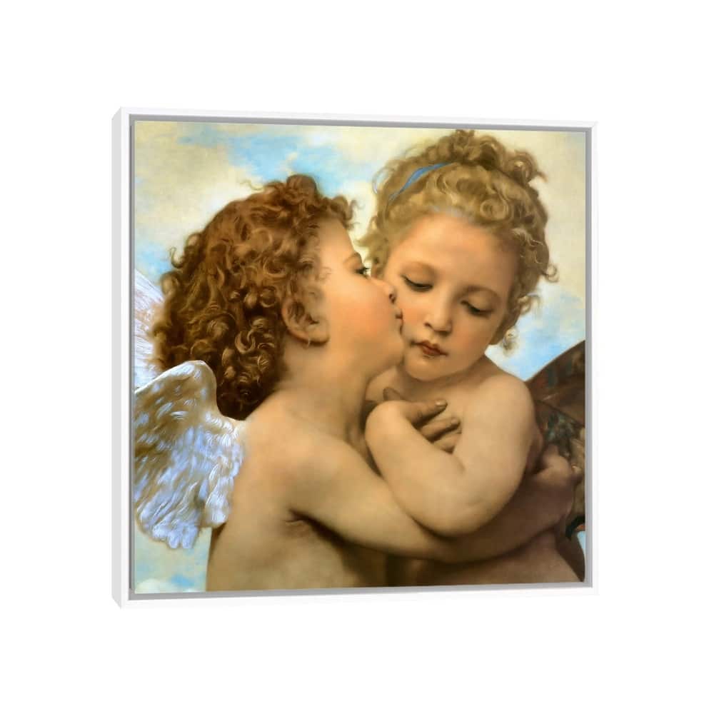 iCanvas "Bouguereau, Angels and cupids" by Vintage Apple Collection Framed Canvas Print