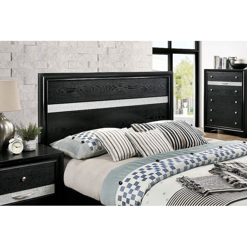 Queen Size Solid Wood Storage Bed with Panel Headboard, English Dovetail Drawers