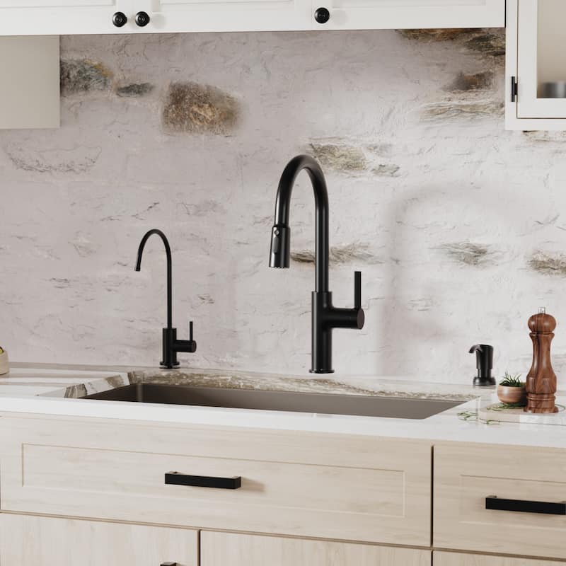 Karran 32" Undermount Double Equal Bowl Quartz Kitchen Sink Kit - 32" x 19.5" x 9"