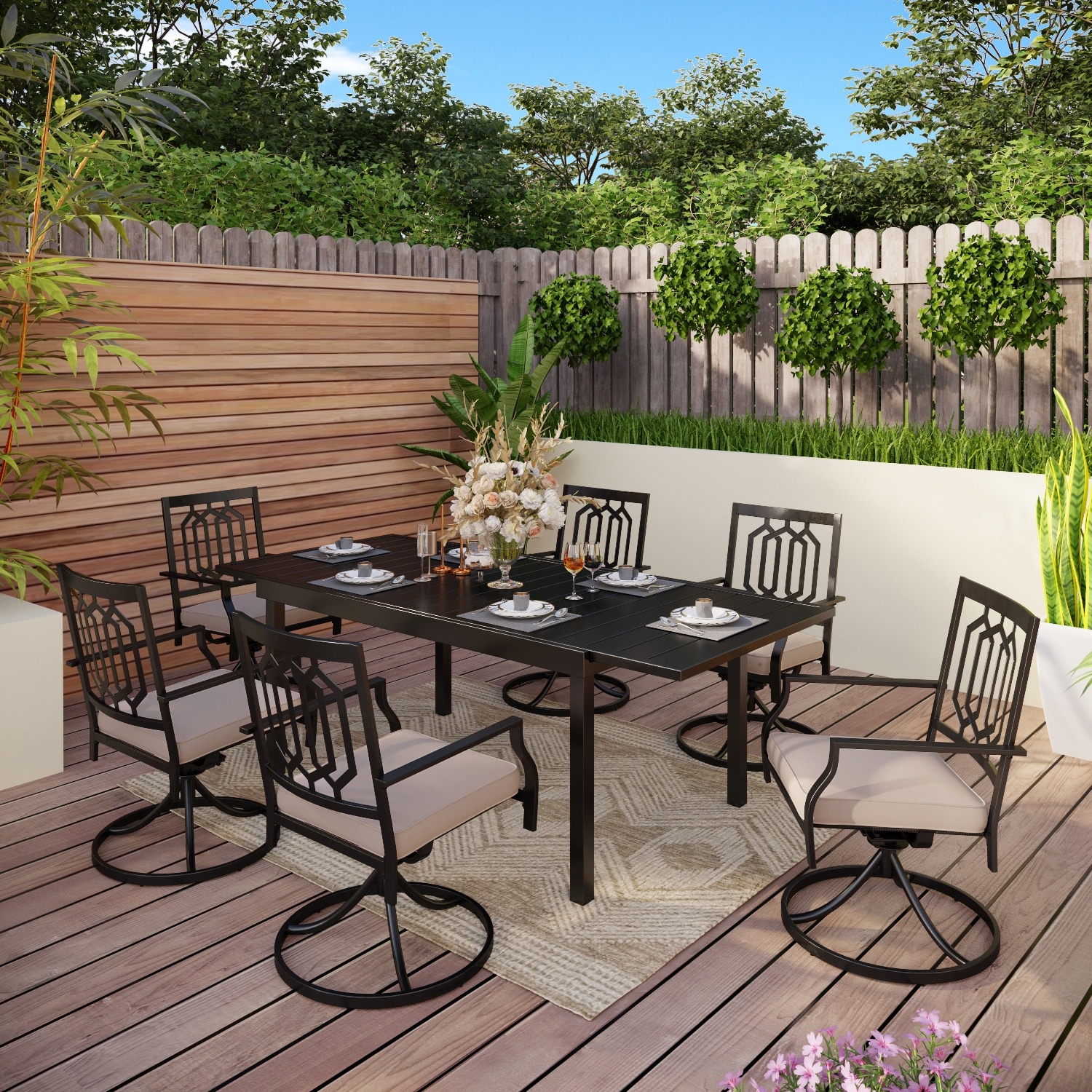 Dining set store for deck