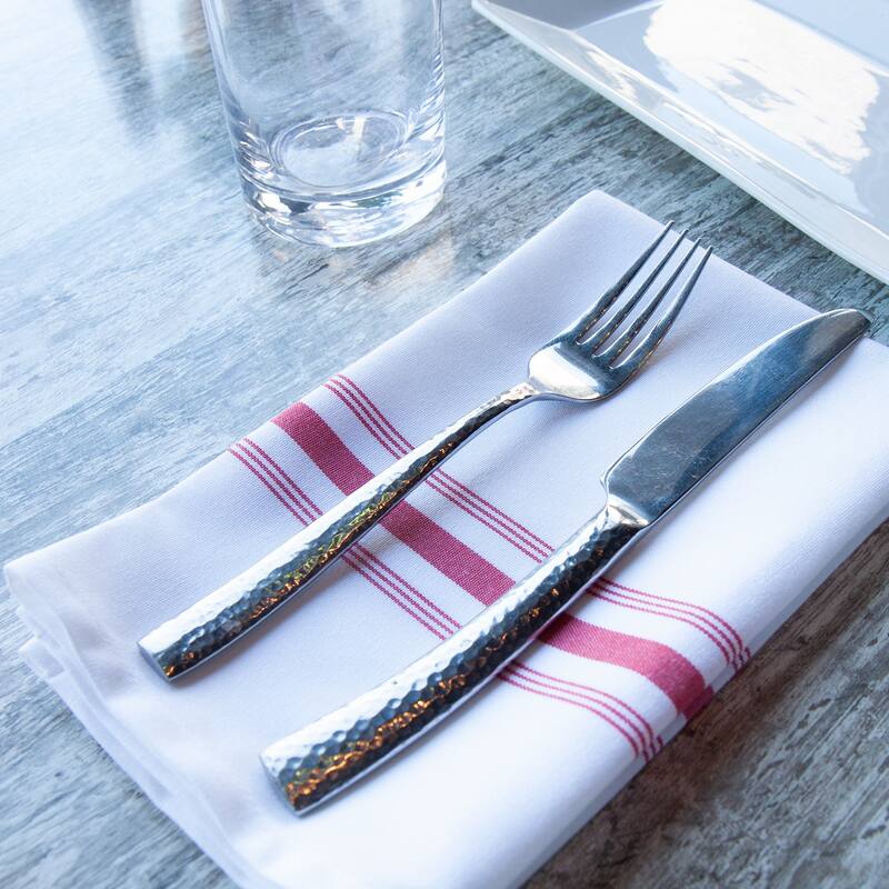 Arkwright Home 18x22 Inch Striped Bistro Napkins - Pack of 12