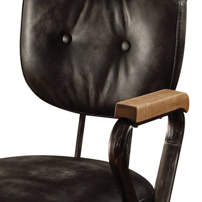 Stockholm Swivel Office Chair with Nailhead Trim