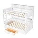 preview thumbnail 8 of 10, Twin Size Bunk Bed with Built-in Shelves and Storage Drawer