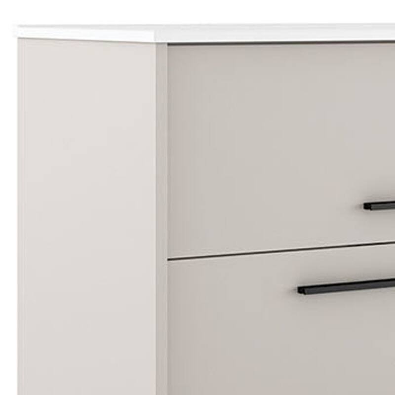 HomeRoots 32" Tan Wood Floating Bathroom Vanity With White Sink And Two Drawers - 32.00 in. x 24.60 in. x 21.60 in.