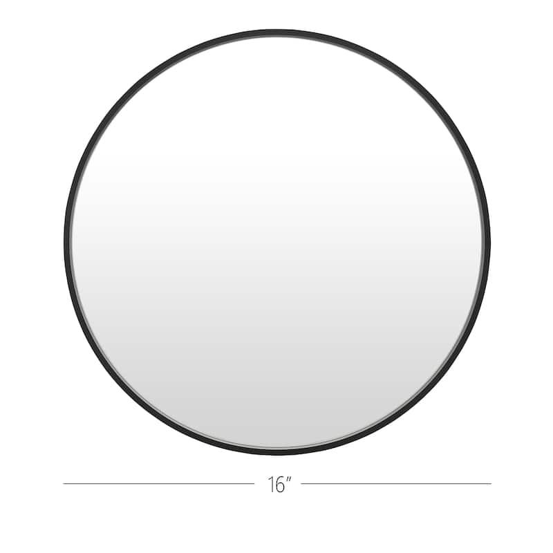 Ledel Modern Metal Framed Bathroom Vanity Mirror Round Accent Wall Mirror