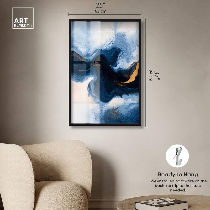 Blue Deep II Shadowbox by Art Remedy