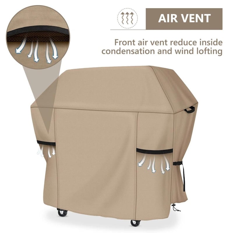 Heavy-Duty Outdoor BBQ Grill Cover - Waterproof, UV-Resistant & Tear-Proof with All-Weather Protection & Secure Fit